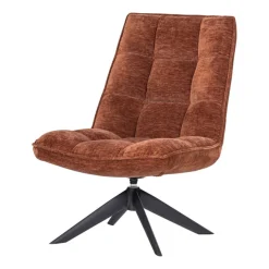 WOOOD Draaifauteuil Jouke Roestbruin