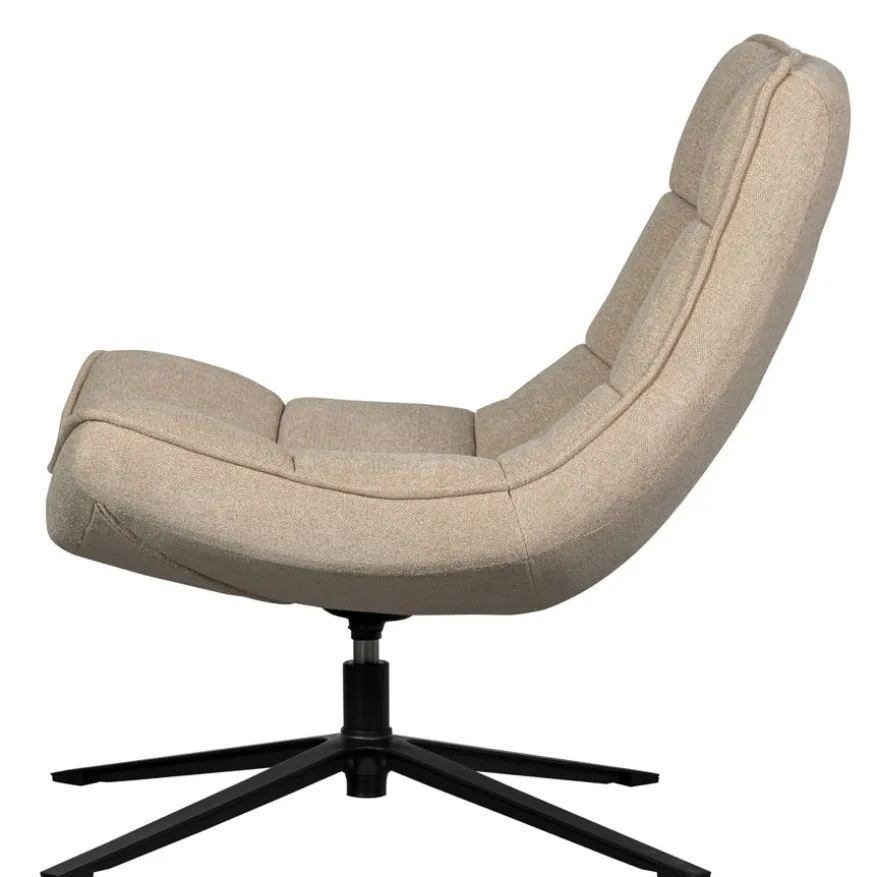 WOOOD Draaifauteuil Maudi Beige