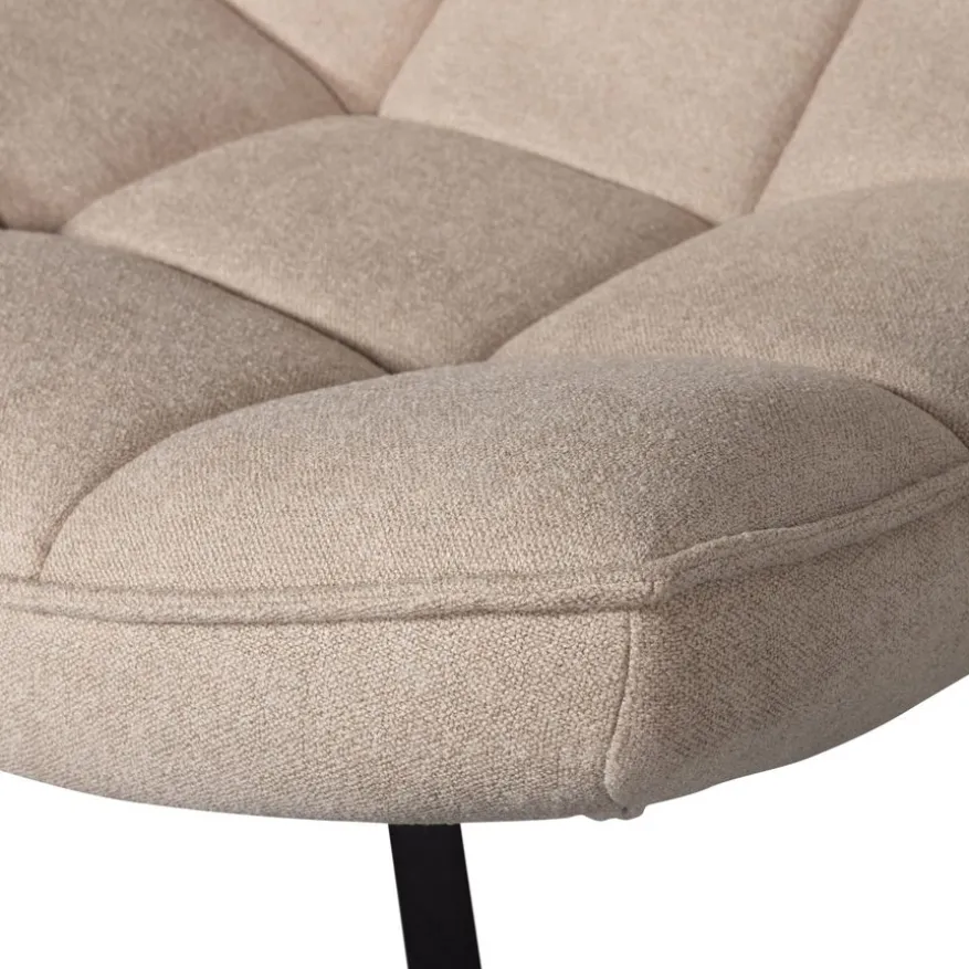 WOOOD Draaifauteuil Maudi Beige