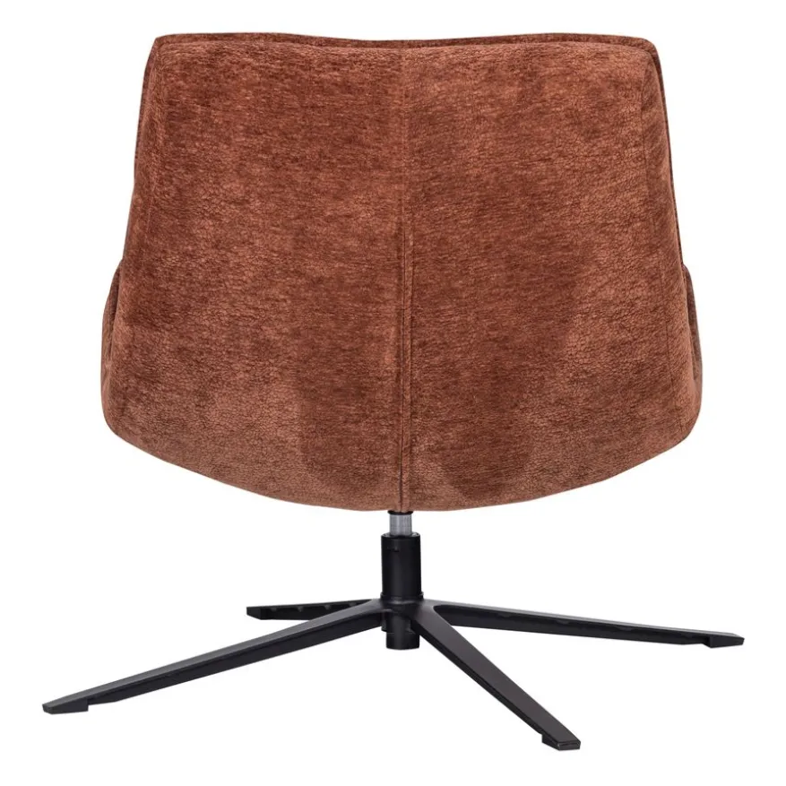 WOOOD Draaifauteuil Maudi Roestbruin