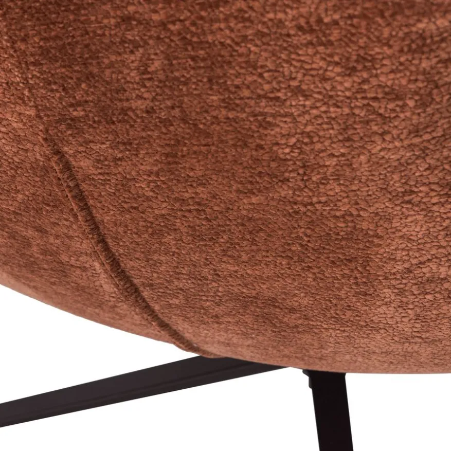 WOOOD Draaifauteuil Maudi Roestbruin