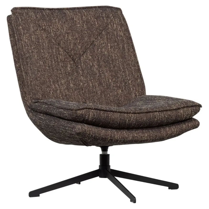 WOOOD Draaifauteuil Milaro Bruin