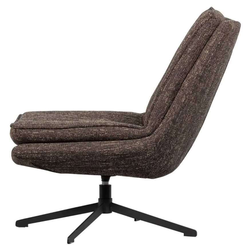 WOOOD Draaifauteuil Milaro Bruin
