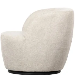 WOOOD Draaifauteuil Serra Crème