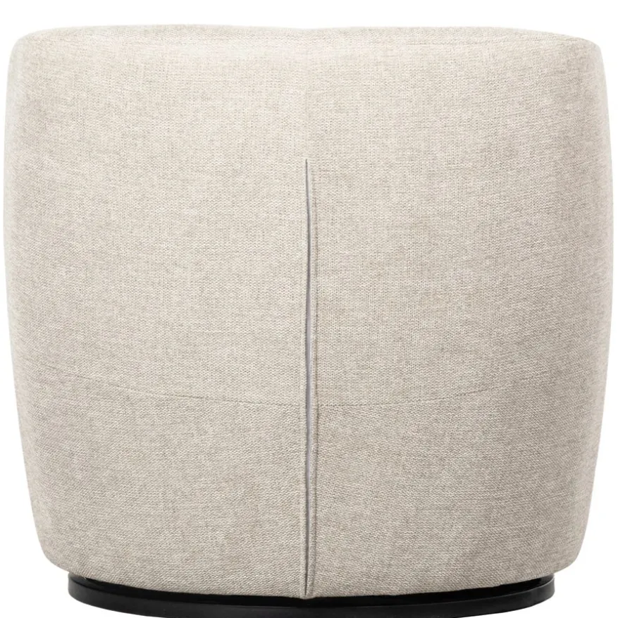 WOOOD Draaifauteuil Serra Crème