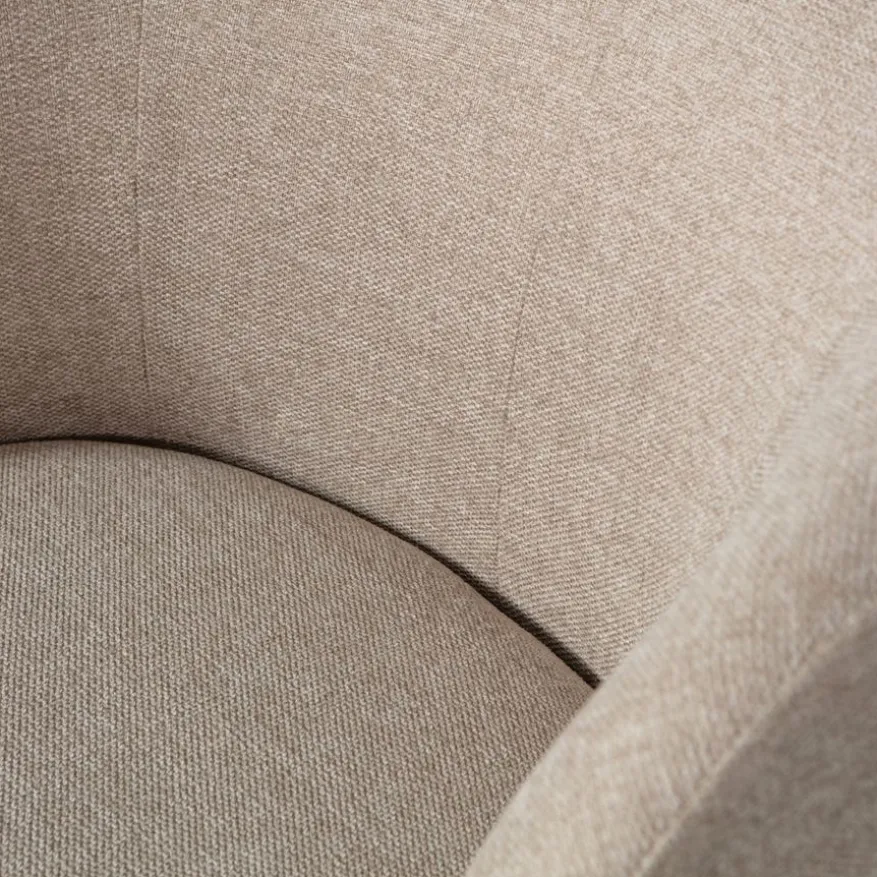 WOOOD Draaifauteuil Serra Zand