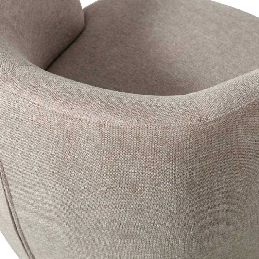 WOOOD Draaifauteuil Serra Zand