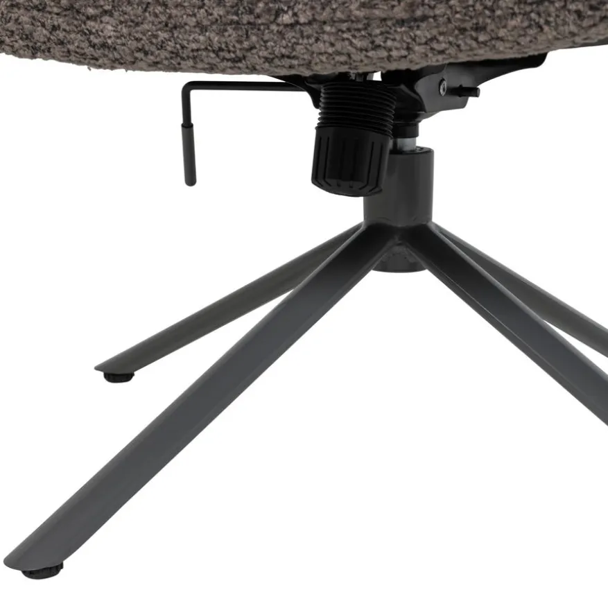 WOOOD Draaifauteuil Soren Bruin