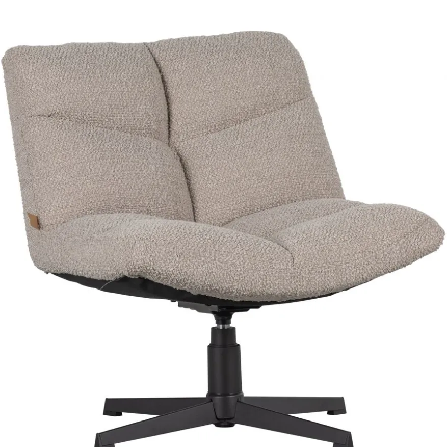 WOOOD Draaifauteuil Vinny Beige