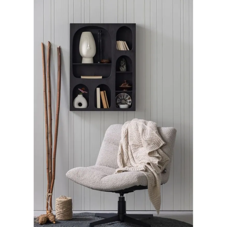 WOOOD Draaifauteuil Vinny Beige