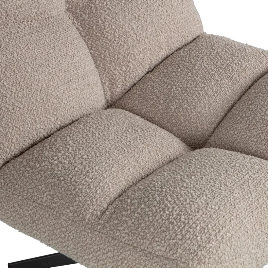 WOOOD Draaifauteuil Vinny Beige