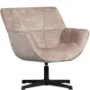WOOOD Draaifauteuil Wibo Taupe
