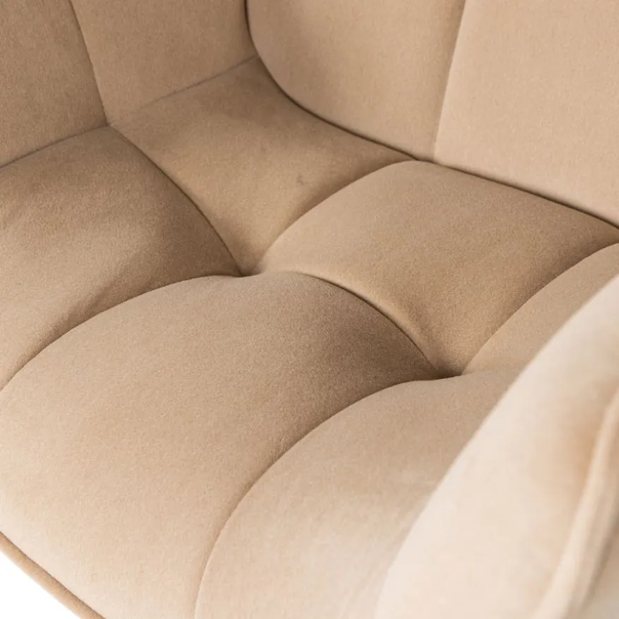 WOOOD Draaifauteuil Wibo Zand