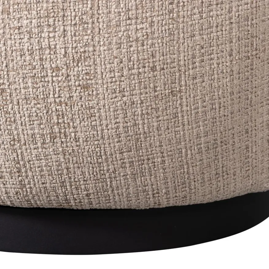 WOOOD Draaifauteuil Woolly Zand