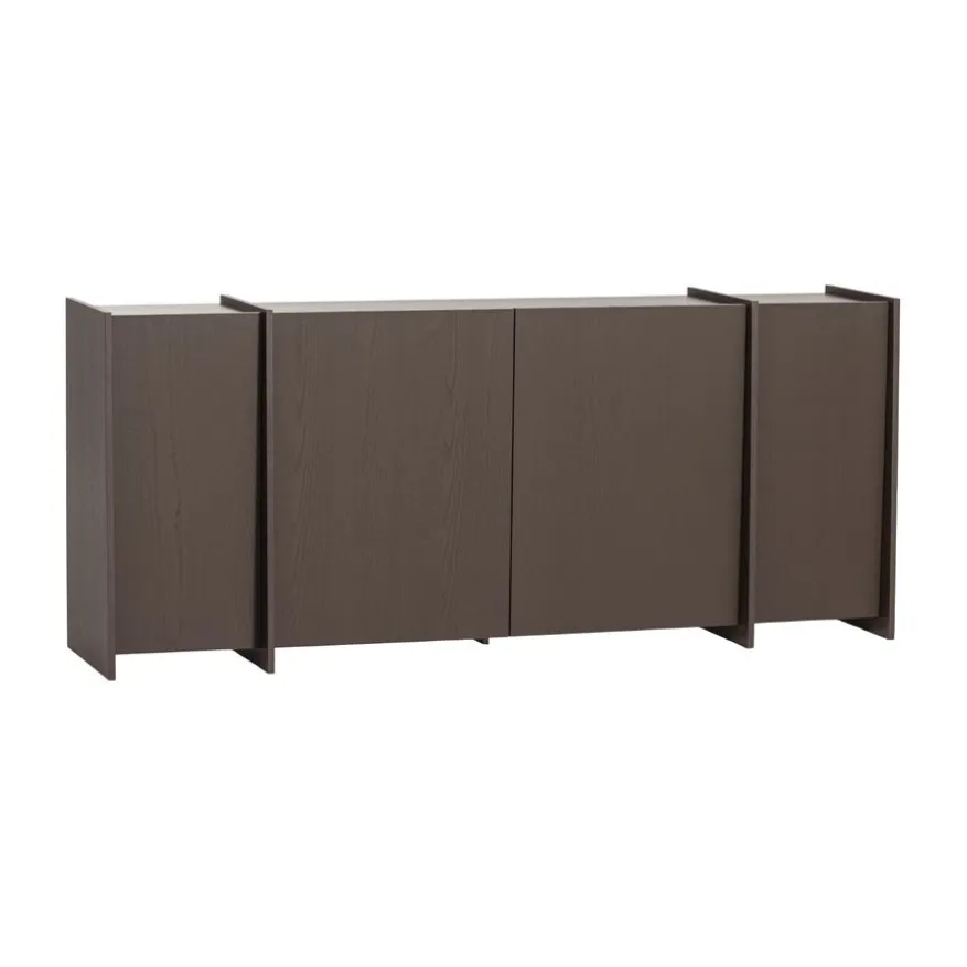 WOOOD Dressoir Brock Middenbruin - 200x85x44 cm