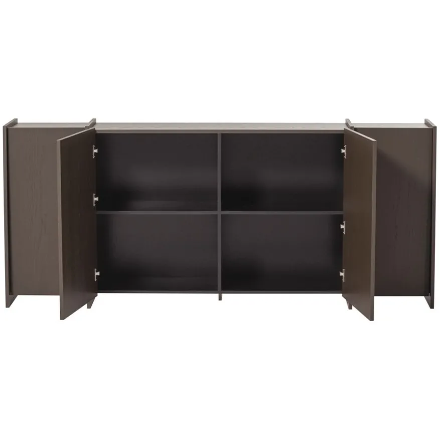 WOOOD Dressoir Brock Middenbruin - 200x85x44 cm