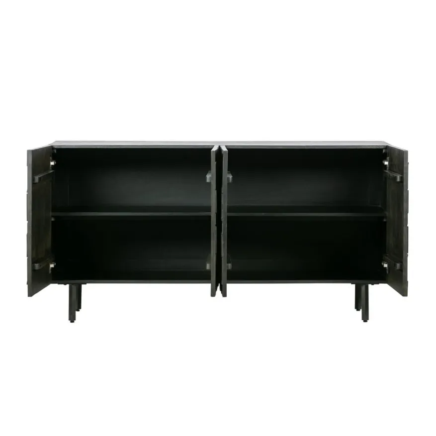 WOOOD Dressoir Counter Zwart - 160x83x40 cm