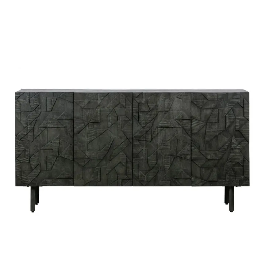 WOOOD Dressoir Counter Zwart - 160x83x40 cm