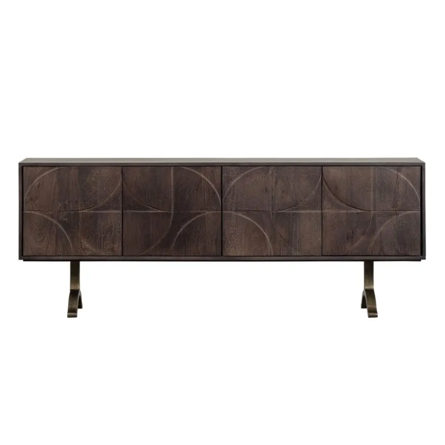 WOOOD Dressoir Draw Bruin - 180x70x40 cm