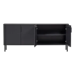 WOOOD Dressoir Gunnar Zwart - 201x85x44 cm