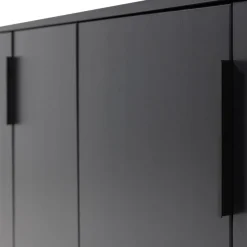 WOOOD Dressoir Gunnar Zwart - 201x85x44 cm