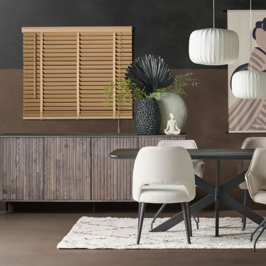 WOOOD Dressoir New Gravure Bruin - 200x85x46 cm