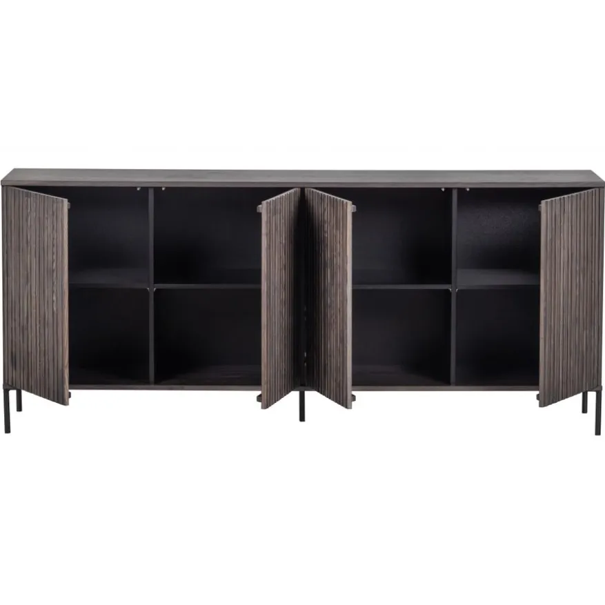 WOOOD Dressoir New Gravure Bruin - 200x85x46 cm