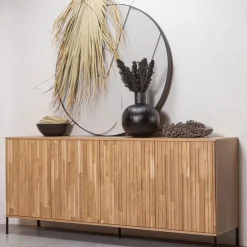 WOOOD Dressoir New Gravure Naturel - 200x85x46 cm