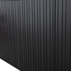 WOOOD Dressoir New Gravure Zwart - 200x85x46 cm