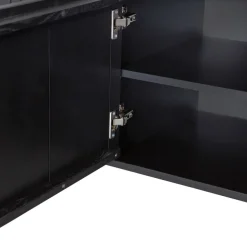 WOOOD Dressoir New Gravure Zwart - 200x85x46 cm
