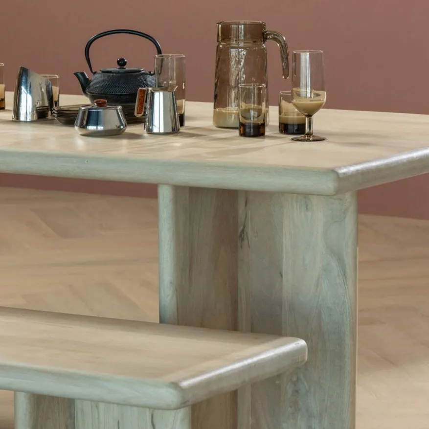 WOOOD Eetkamerbank Ato Naturel - 220x45 cm