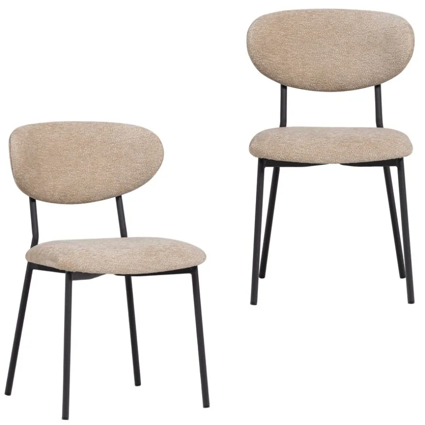WOOOD Eetkamerstoel Kjeld Beige