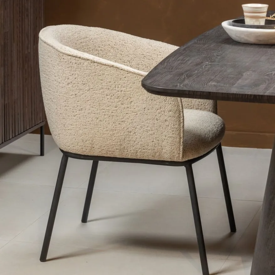 WOOOD Eetkamerstoel Leon Beige