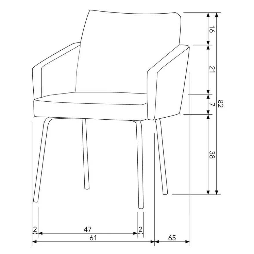 WOOOD Eetkamerstoel Mount Taupe