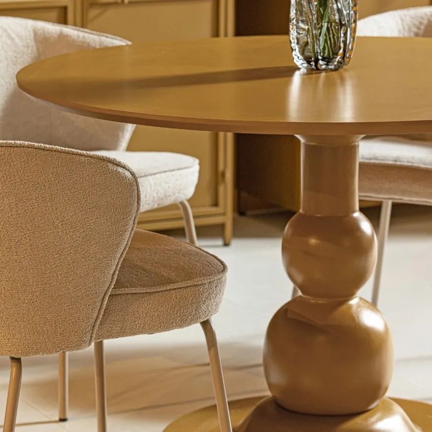 WOOOD Eettafel Blanco Honinggeel - Ø 120 cm