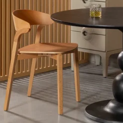 WOOOD Eettafel Blanco Zwart - Ø 120 cm