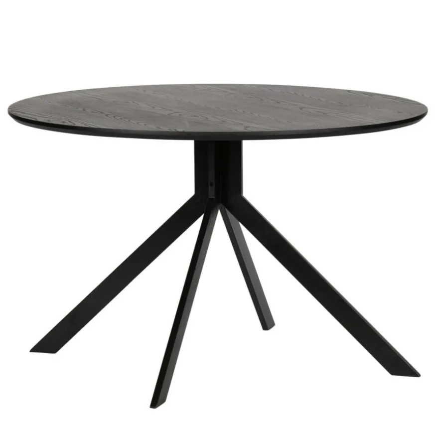 WOOOD Eettafel Bruno Zwart - Ø 120 cm