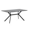 WOOOD Eettafel Bruno Zwart - 160x90 cm