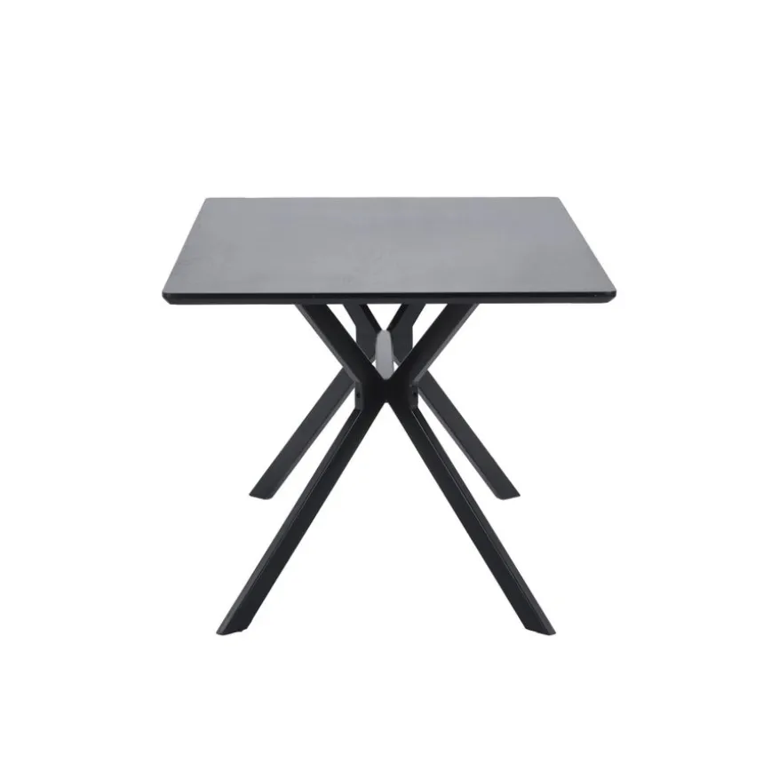 WOOOD Eettafel Bruno Zwart - 160x90 cm