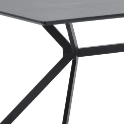 WOOOD Eettafel Bruno Zwart - 160x90 cm