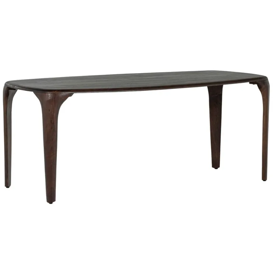 WOOOD Eettafel Fiore Donkerbruin - 190x95 cm