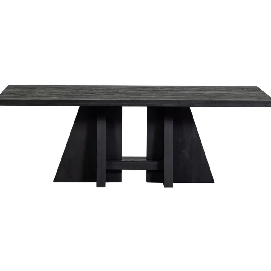 WOOOD Eettafel Kean Zwart - 220x100 cm