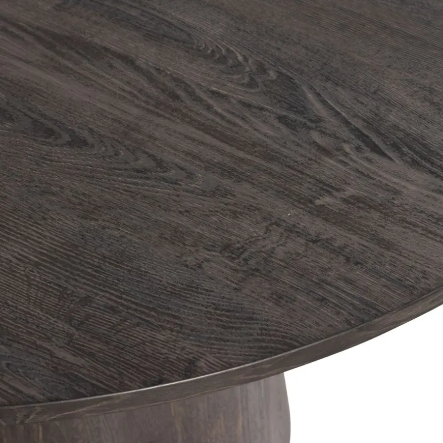 WOOOD Eettafel Maan Donkerbruin - Ø 120 cm