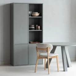 WOOOD Eettafel Rhonda Warm Grijs - Ø 129 cm