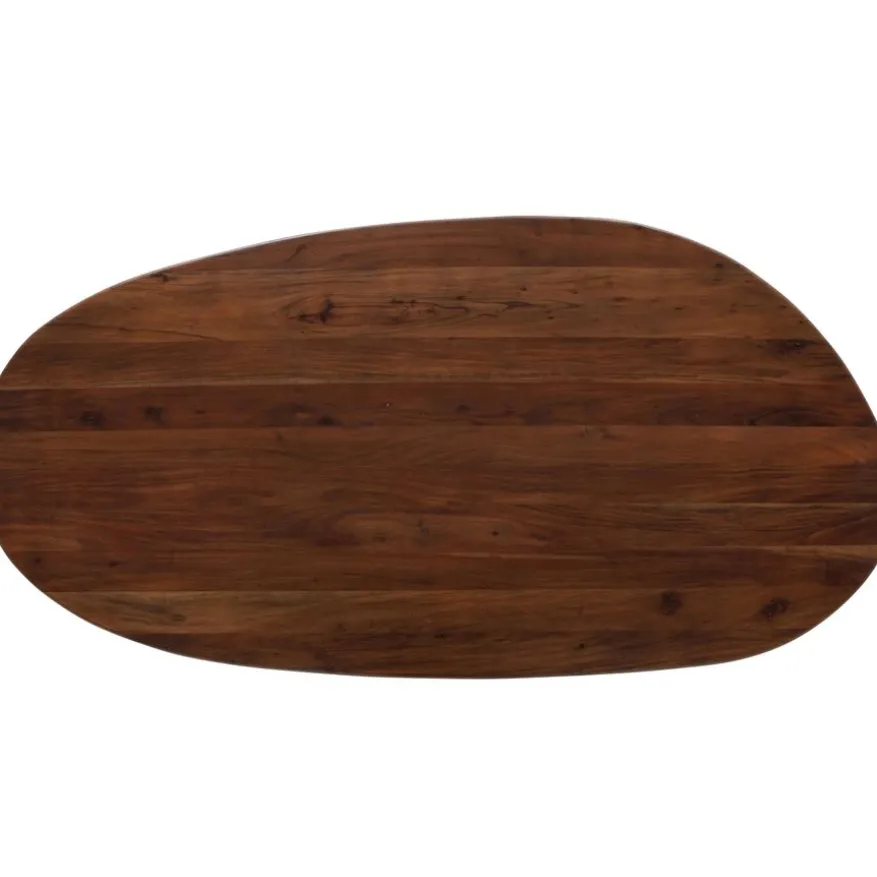 WOOOD Eettafel Roundly Bruin - 200x100 cm