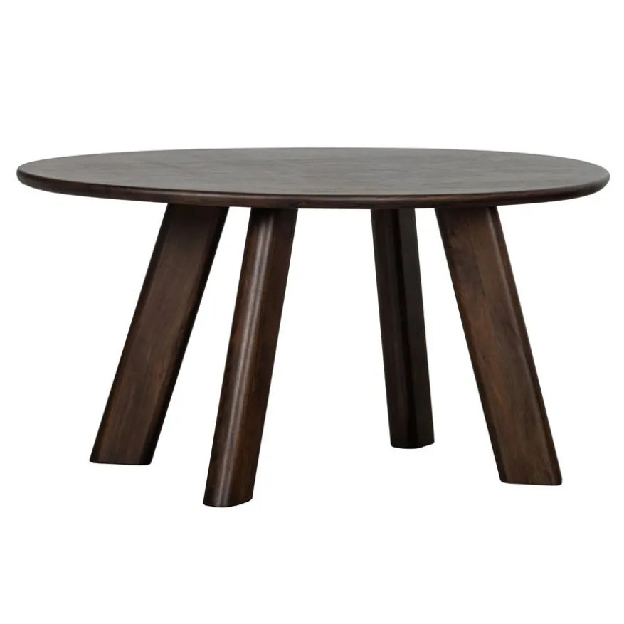 WOOOD Eettafel Roundly Bruin - 160x110 cm