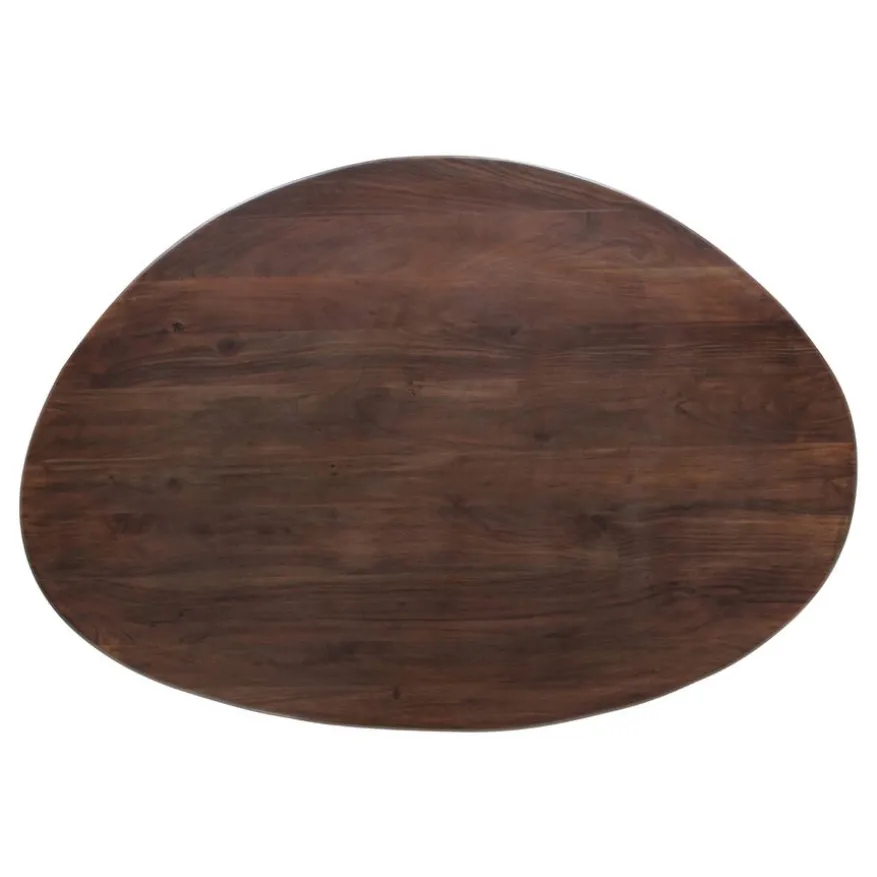WOOOD Eettafel Roundly Bruin - 160x110 cm
