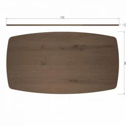 WOOOD Eettafel Tablo Bruin - 180x100 cm