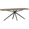 WOOOD Eettafel Tablo Bruin / Zwart - 220x100 cm
