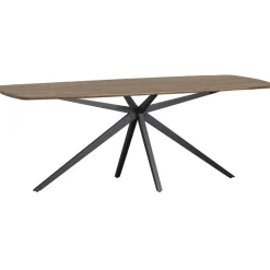 WOOOD Eettafel Tablo Bruin / Zwart - 220x100 cm